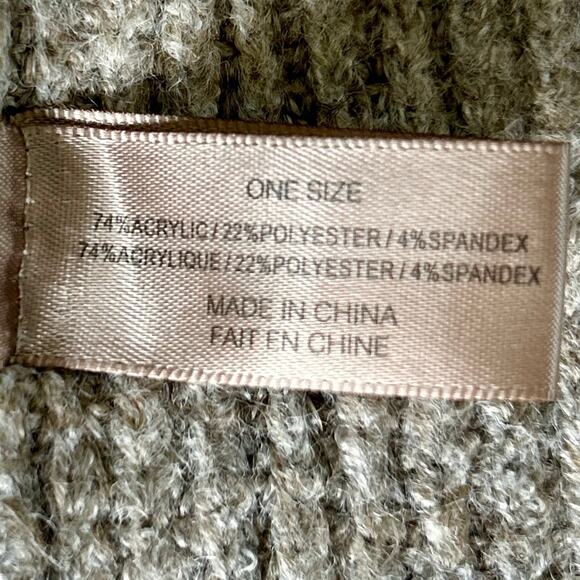 Anthropologie Look By M Every Day Cape Cardigan Gray Open Front Pockets - OSFM - Picture 7 of 8